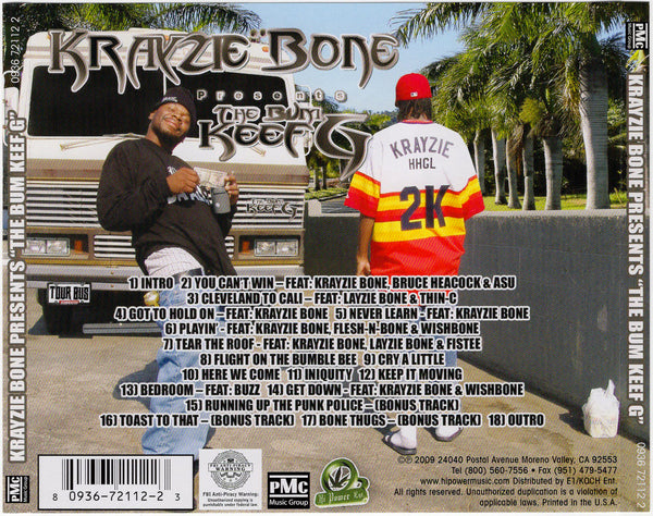 Krayzie Bone Presents The Bum Keef G [CD Album]