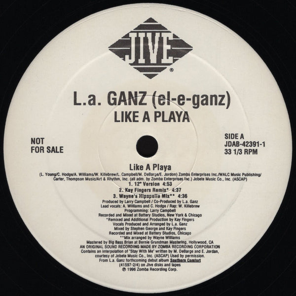L.A. Ganz - Like A Playa [12" Single]