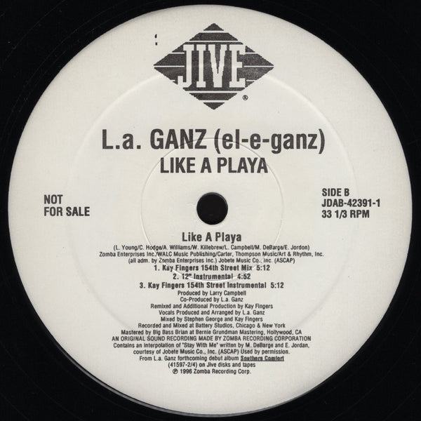 L.A. Ganz - Like A Playa [12" Single]