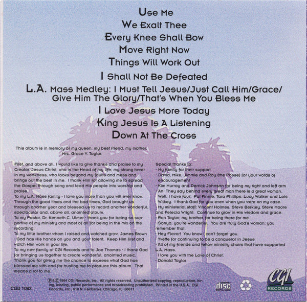L.A. Mass Choir - I Shall Not Be Defeated [CD Album]