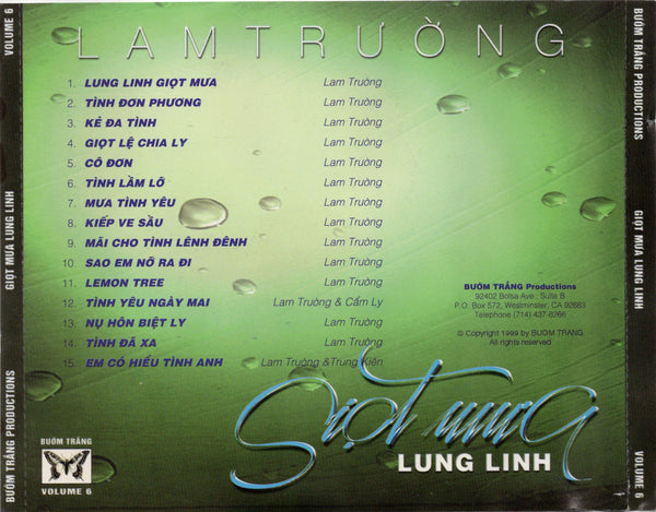 Lam Trường - Giot Mua Lung Linh [CD Album]