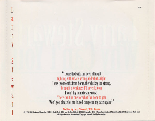 Larry Stewart - Why Can't You [CD Single]