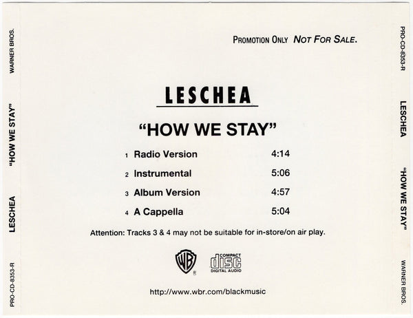 Leschea - How We Stay [CD Single]