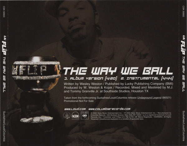Lil' Flip - The Way We Ball [CD Single]