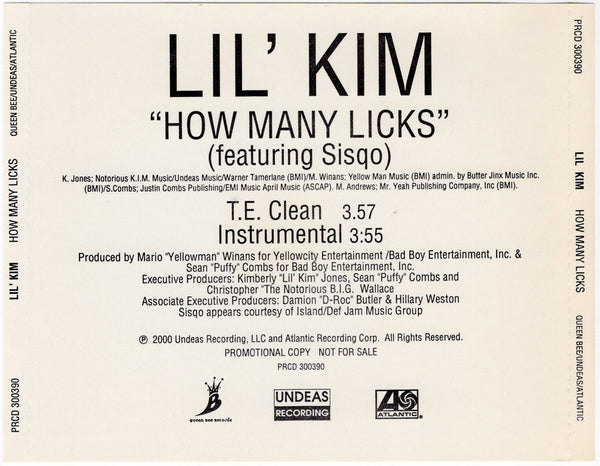 Lil Kim - How Many Licks [CD Single]