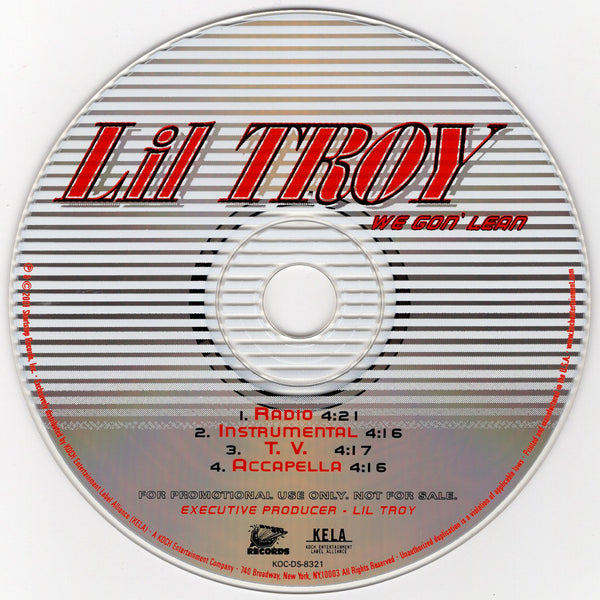 Lil' Troy - We Gon' Lean [CD Single]