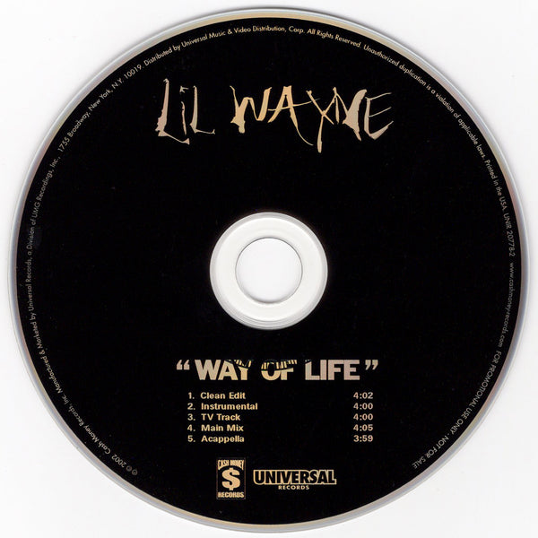 Lil Wayne - Way Of Life [CD Single]