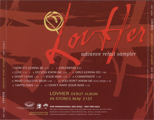 LovHer - Advance Retail Sampler [CD Promo]