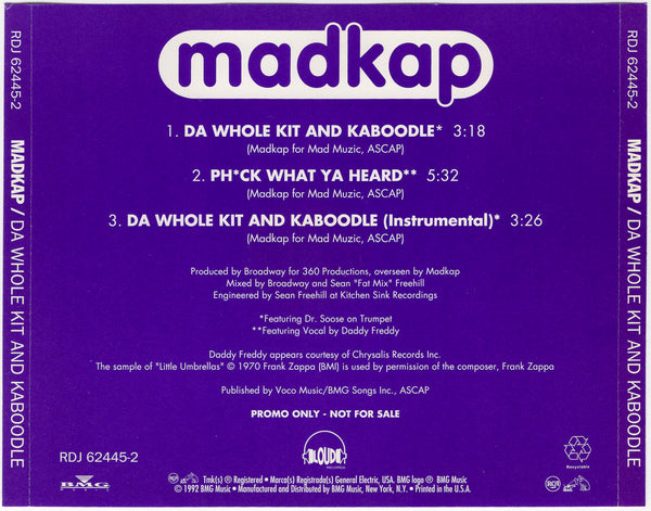 Mad Kap - Da Whole Kit And Kaboodle [CD Single]