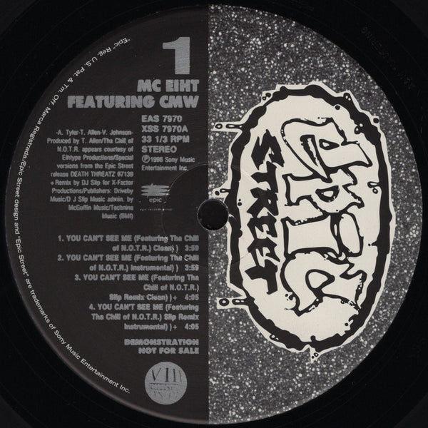 MC Eiht & CMW - You Can't See Me [12" Single]