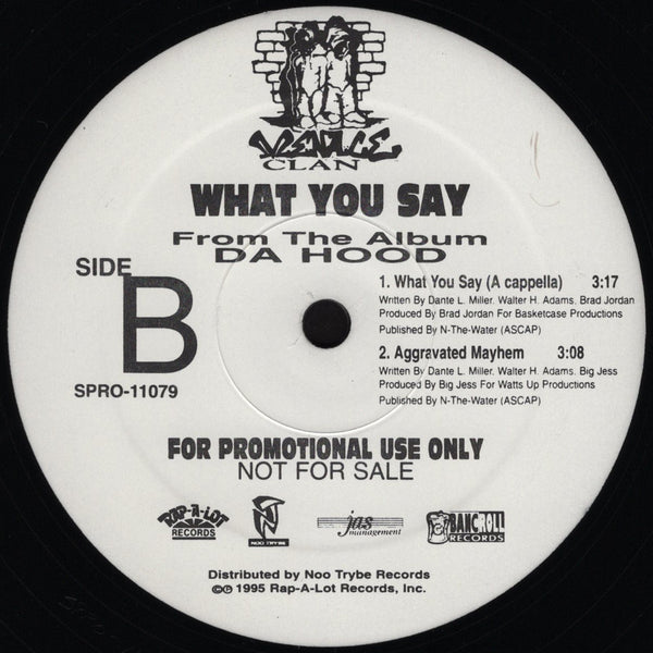 Menace Clan - What You Say [12" Single]