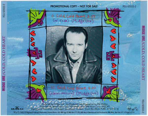 Midge Ure - Cold, Cold Heart [CD Single]