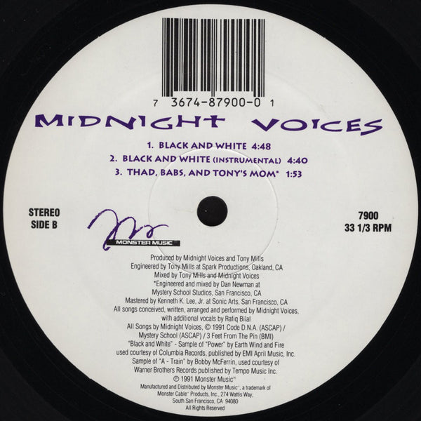 Midnight Voices - Cold / Black And White [12" Single]