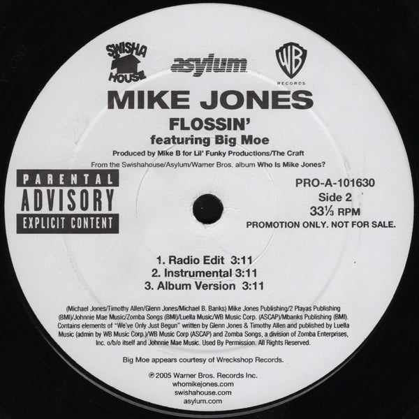 Mike Jones - Screw Dat / Flossin' [12" Single]