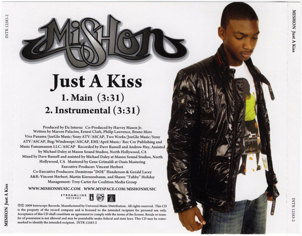 Mishon - Just A Kiss [CD Single]