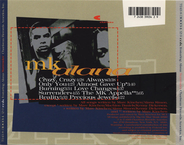 MK featuring Alana - Surrender [CD Album]