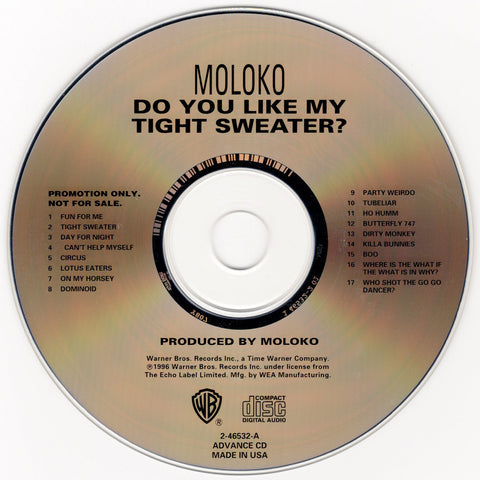 Moloko - Do You Like My Tight Sweater? (Advance Album) [CD Promo]