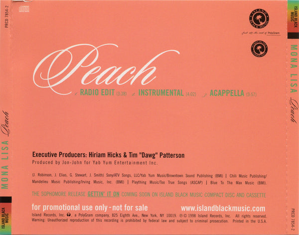 Mona Lisa - Peach [CD Single]