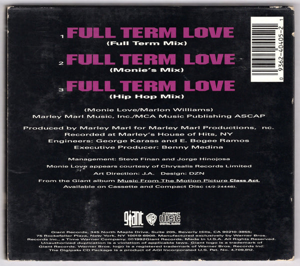 Monie Love - Full Term Love [CD Single]