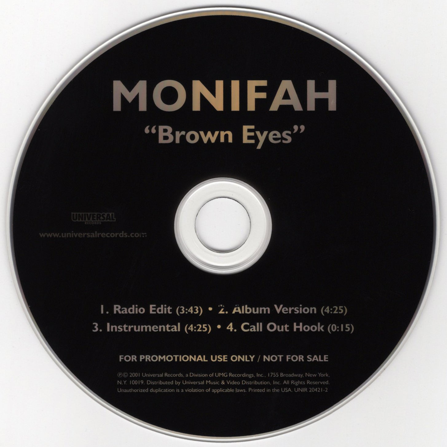 Monifah - Brown Eyes [CD Single]