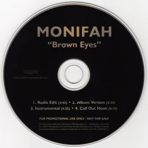 Monifah - Brown Eyes [CD Single]