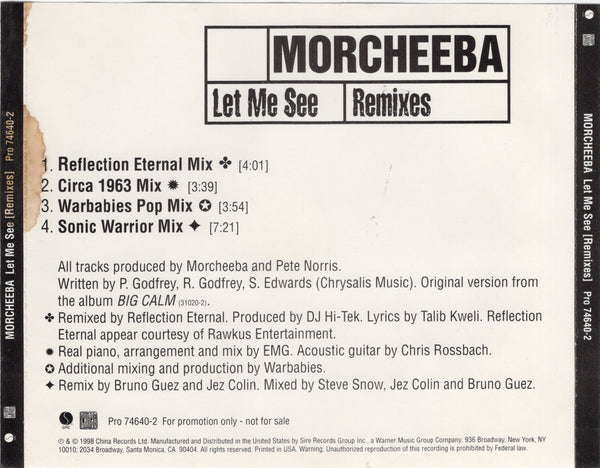 Morcheeba - Let Me See Remixes [CD Single]