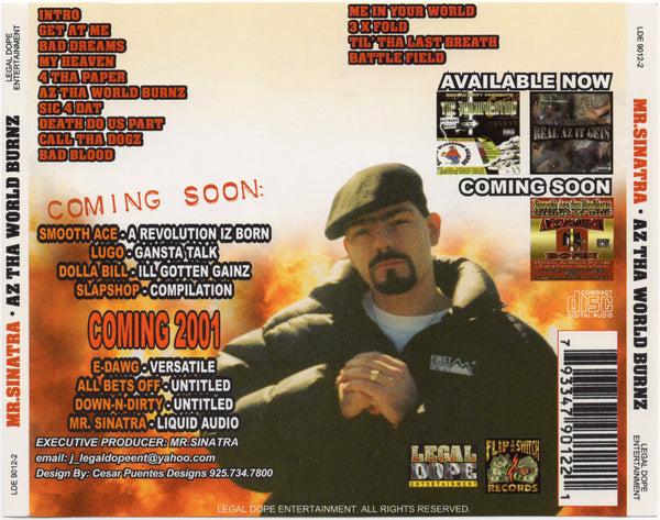 Mr. Sinatra - Az Tha World Burnz [CD Album]