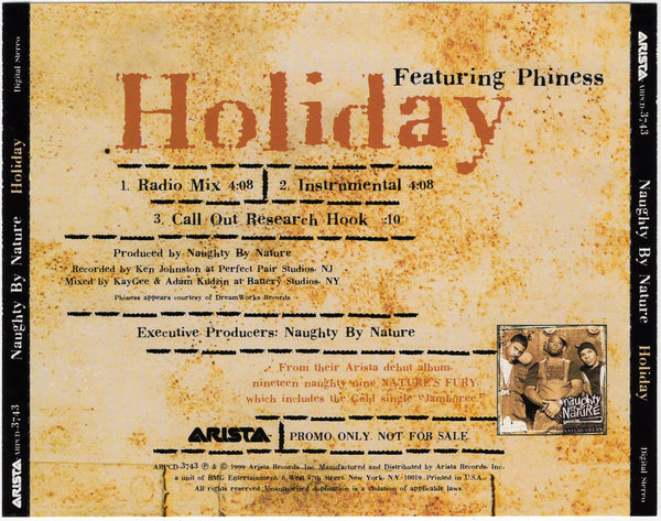 Naughty By Nature - Holiday [CD Single]