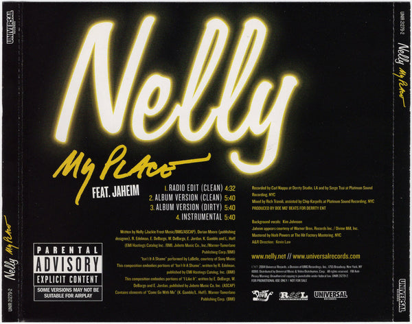 Nelly & Jaheim - My Place [CD Single]