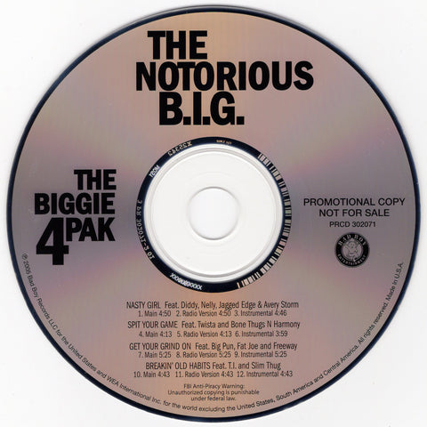 Notorious B.I.G. - The Biggie 4 Pak [CD Promo]