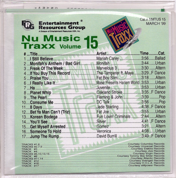 Nu Music Traxx - Volume 15, March 1999 [CD Promo]