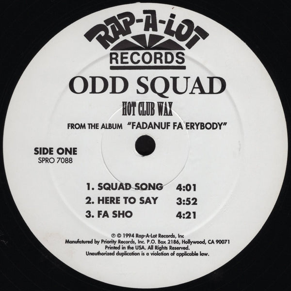 Odd Squad - Fadanuf Fa Erybody: Hot Club Wax [12" Sampler]