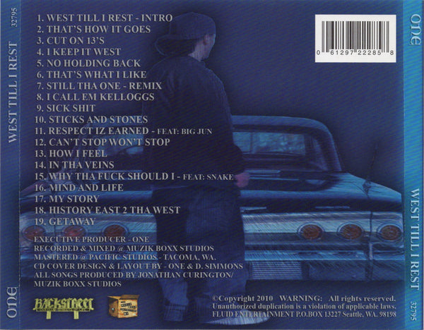 One - West Till I Rest [CD Album]