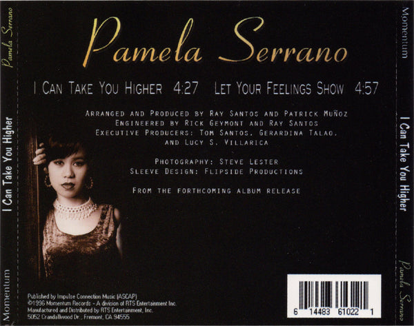 Pamela Serrano - I Can Take You Higher [CD Single]