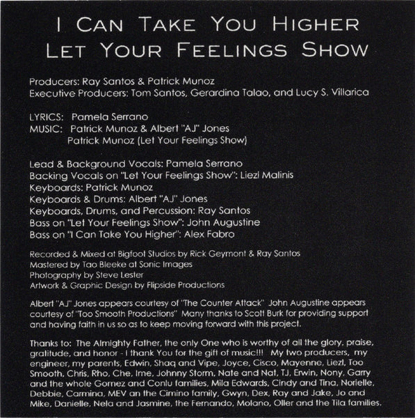 Pamela Serrano - I Can Take You Higher [CD Single]