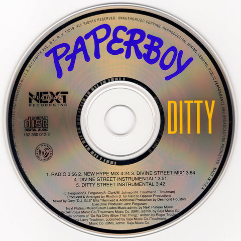 Paperboy - Ditty [CD Single]