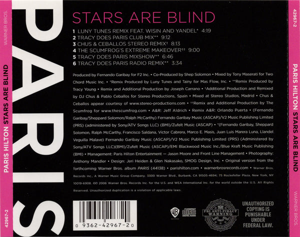 Paris Hilton - Stars Are Blind Remixes [CD Single]