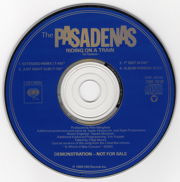 The Pasadenas - Riding On A Train [CD Single]