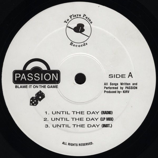 Passion - Blame It On The Game [12" EP]
