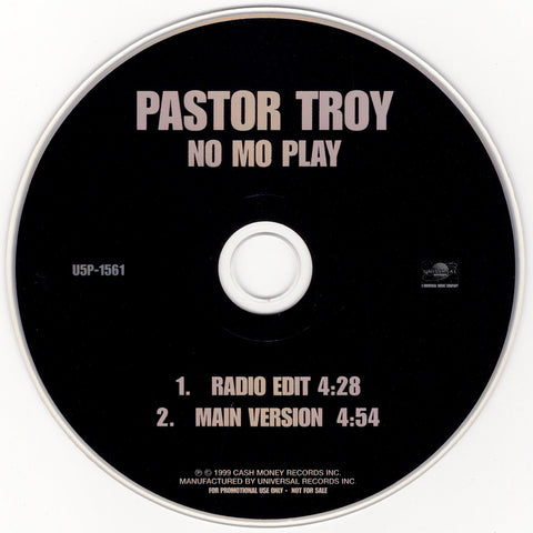 Pastor Troy - No Mo Play [CD Single]