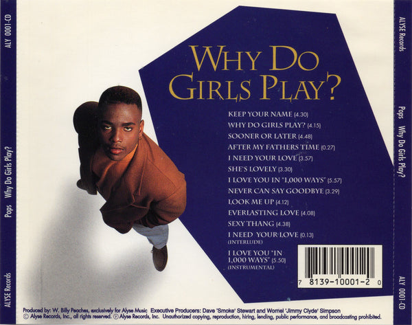 Pops - Why Do Girls Play [CD Album]