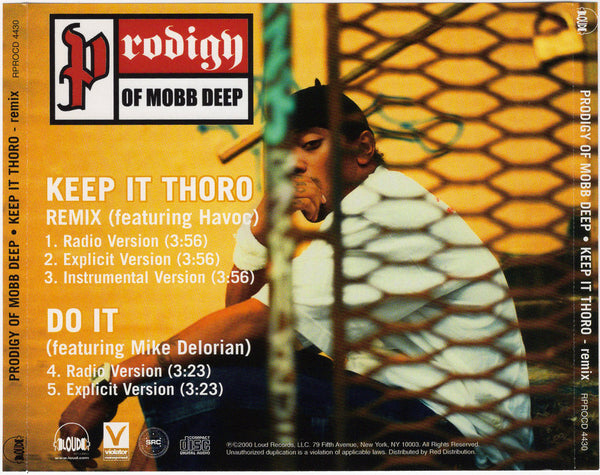 Prodigy of Mobb Deep - Keep It Thoro Remix [CD Single]