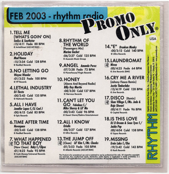 Promo Only - Rhythm Radio: February 2003 [CD Promo]