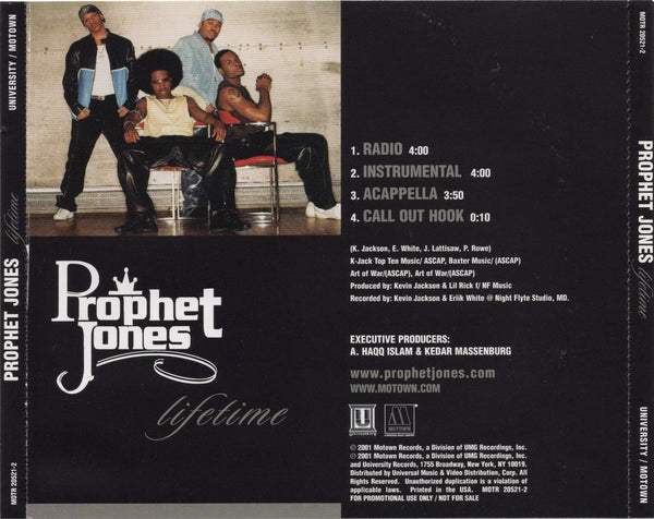 Prophet Jones - Lifetime [CD Single]