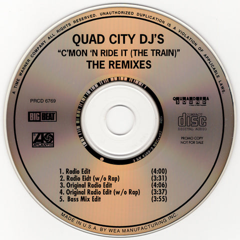 Quad City DJ's - C'mon 'N Ride It (The Train) - The Remixes [CD Single]