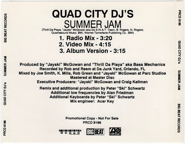 Quad City DJ's - Summer Jam [CD Single]