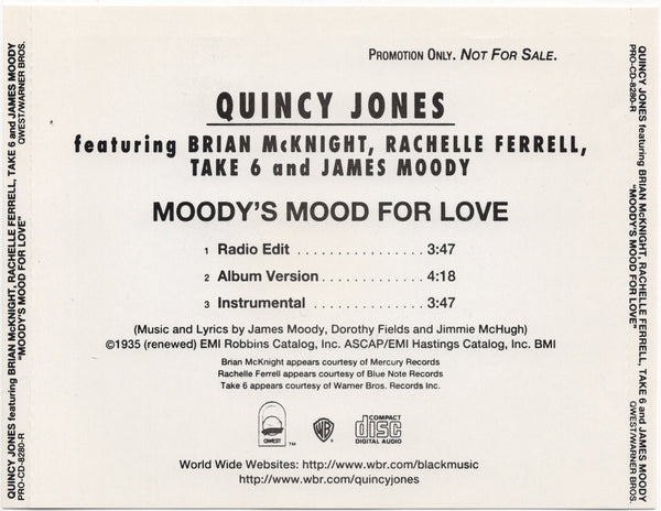 Quincy Jones - Moody's Mood For Love [CD Single]