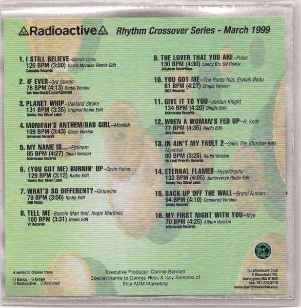Radioactive Rhythm Crossover Series - March 1999 [CD Promo]