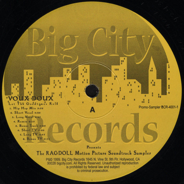 Voux Doux - Let The Good Times Roll [12" Single]