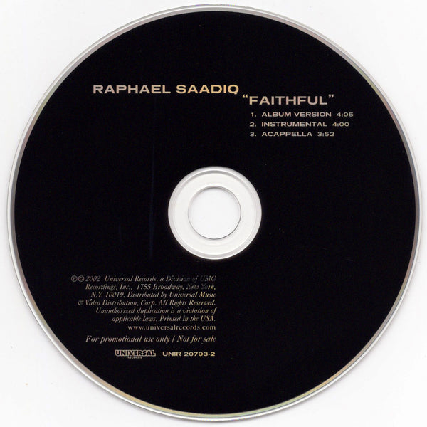 Raphael Saadiq - Faithful [CD Single]